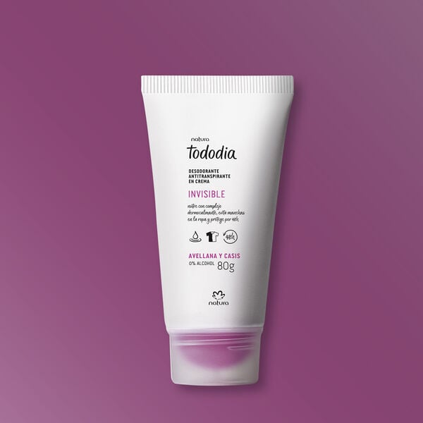 Desodorantes Tododia Natura Fragancia Avellana y casis crema