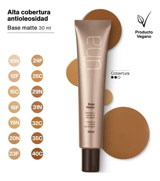 Base De Maquillaje De Natura Una Base Matte Tono 23F