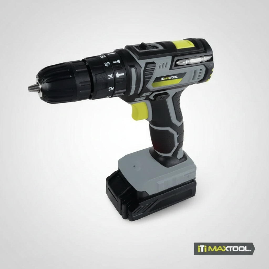 Rotomartillo Inalámbrico 1/2 Maxtool 20v -2 Ah Mx Color Negro Frecuencia 400-1400 rpm