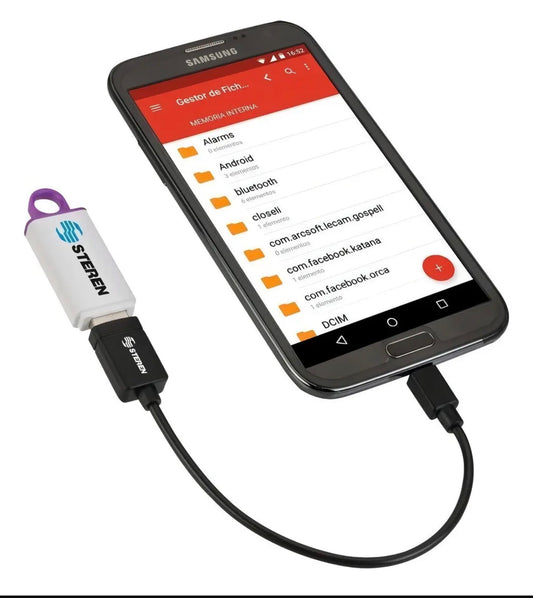 Cable OTG para Celulares Android — USB-455, Negro