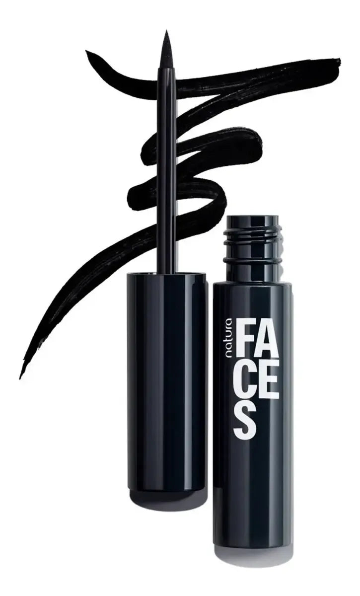 Delineador Color & Precisión Negro 3,5ml Faces Natura Efecto Mate