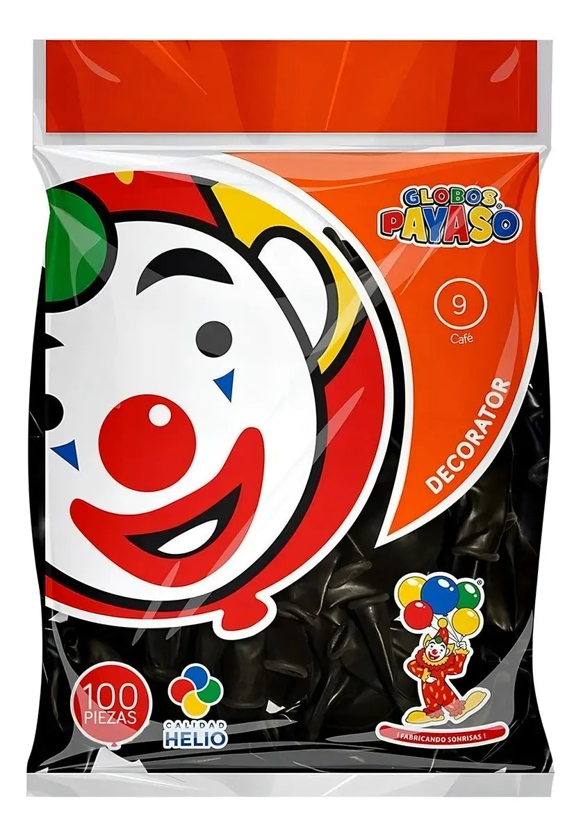Globos Rojos Látex 9cm Payaso Ovalados 100pzas Fiesta