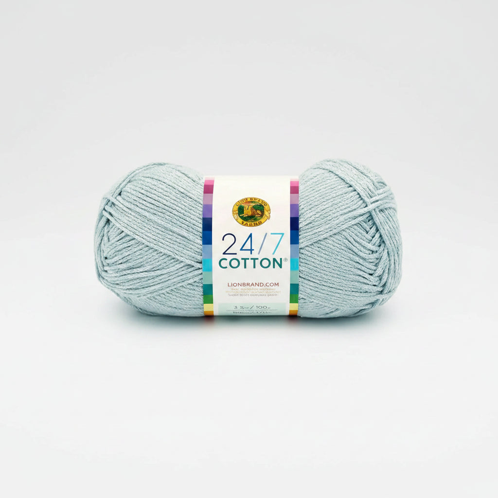 Estambre Algodón Lion Brand 113b Ovillo 170m 100g Cool Grey