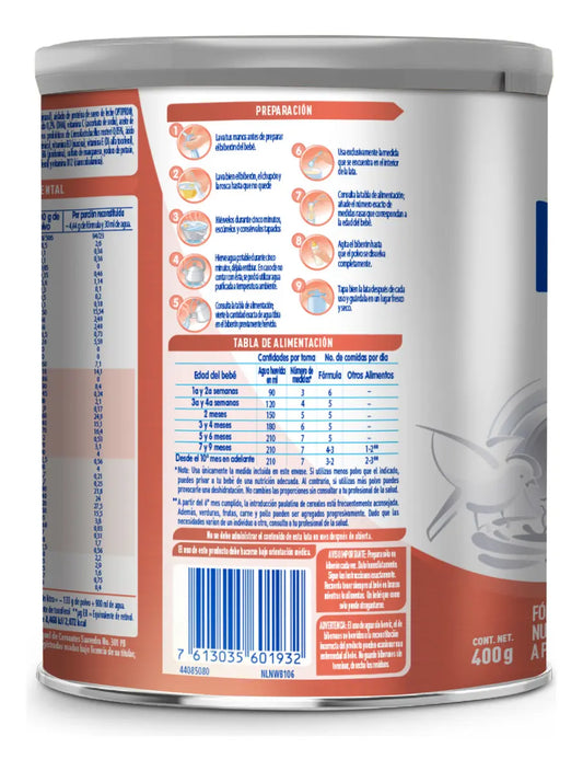 NAN Expert Pro Sin Lactosa Fórmula Para Lactantes Con Hierro, A Partir del Nacimiento, Lata de 400 g