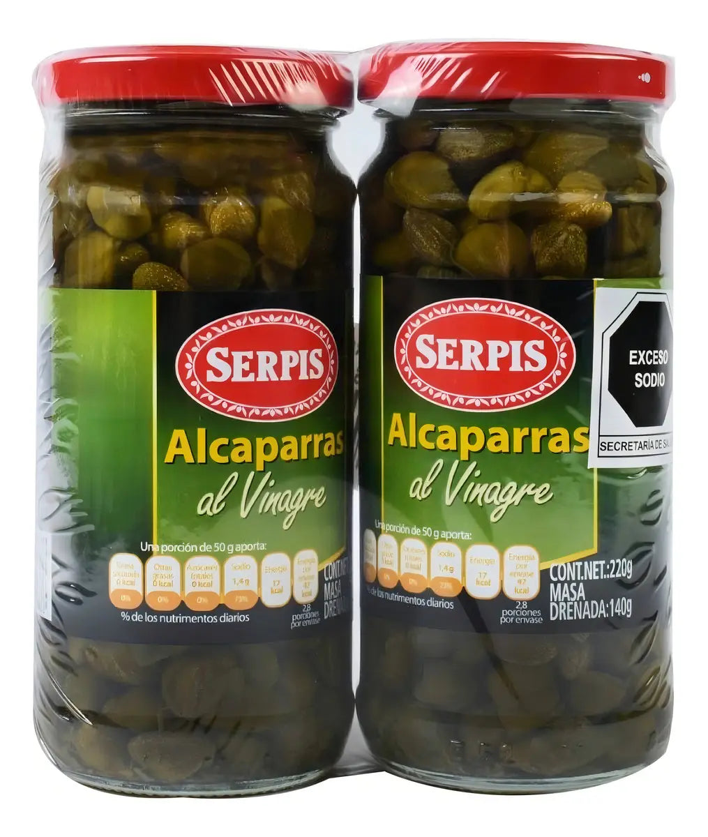 Alcaparras Serpis Con 2 Piezas De 220 Grs