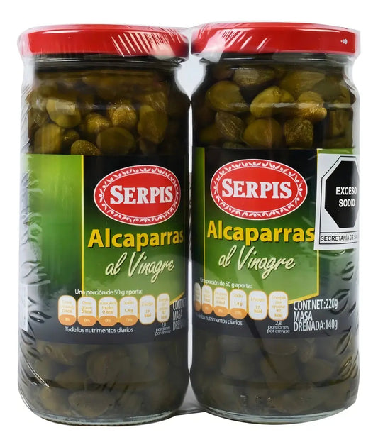 Alcaparras Serpis Con 2 Piezas De 220 Grs