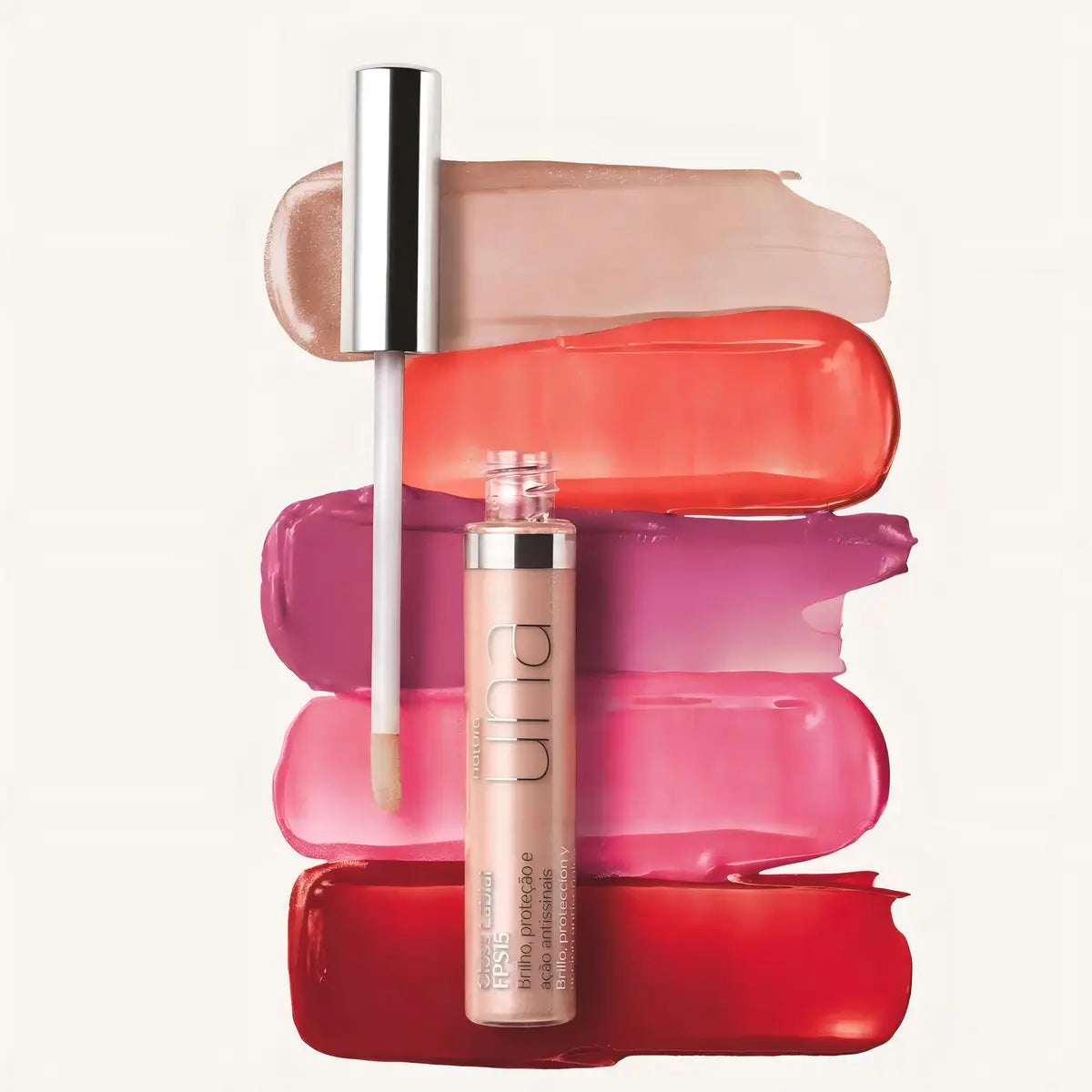 Gloss Labial Una Natura 8 Ml Perola 100