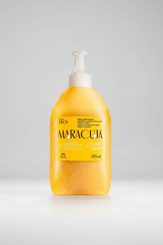 Refil Jabón Líquido Esfoliante Corporal Natura Ekos Maracujá - 185ml
