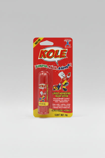 Lápiz Adhesivo Kole Glue Stick 8g 16 Piezas Blanco