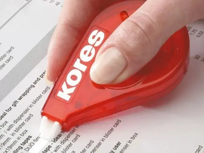 Corrector Cinta Roll On Rojo Kores 15 M X 4.2 10 Piezas