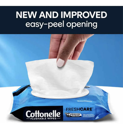 Toallitas Húmedas Cottonelle Desechables En El Inodoro