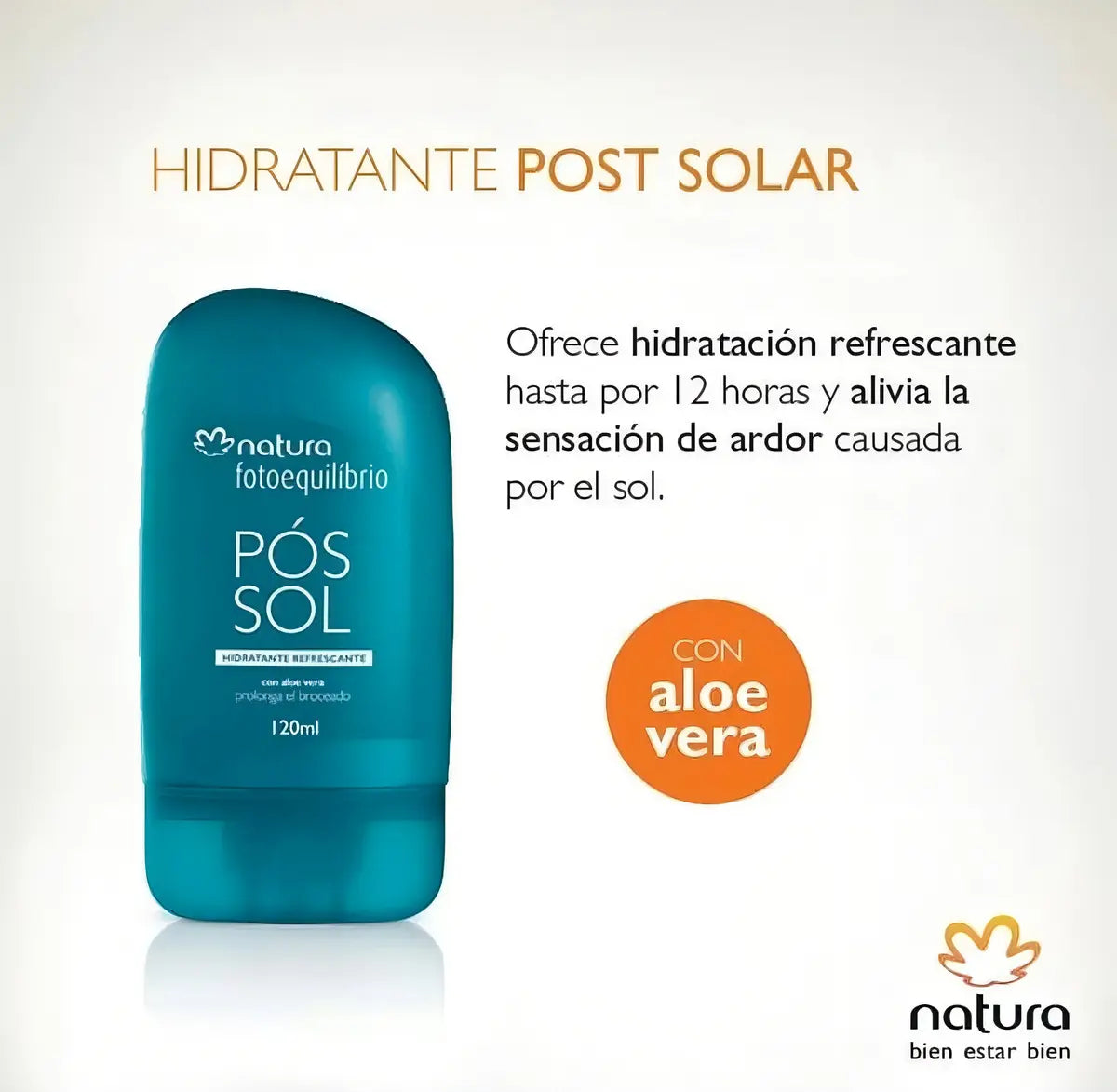 Post Solar Humectante y Refrescante Natura, 120ml