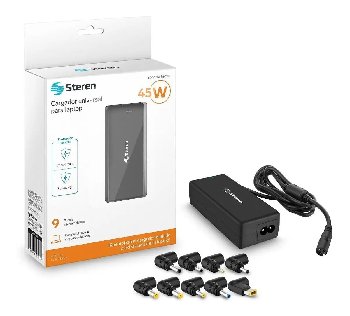 Cargador Universal Netbook Protección Sobrecorriente Steren