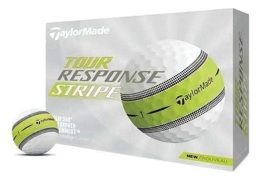 Pelotas Golf Taylormade Tour Response Stripe X 24 Color Blanco C/amarillo