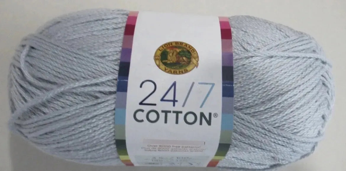 Estambre Algodón Lion Brand 113b Ovillo 170m 100g Cool Grey