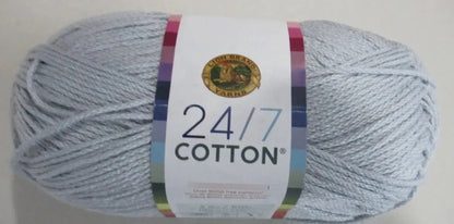 Estambre Algodón Lion Brand 113b Ovillo 170m 100g Cool Grey