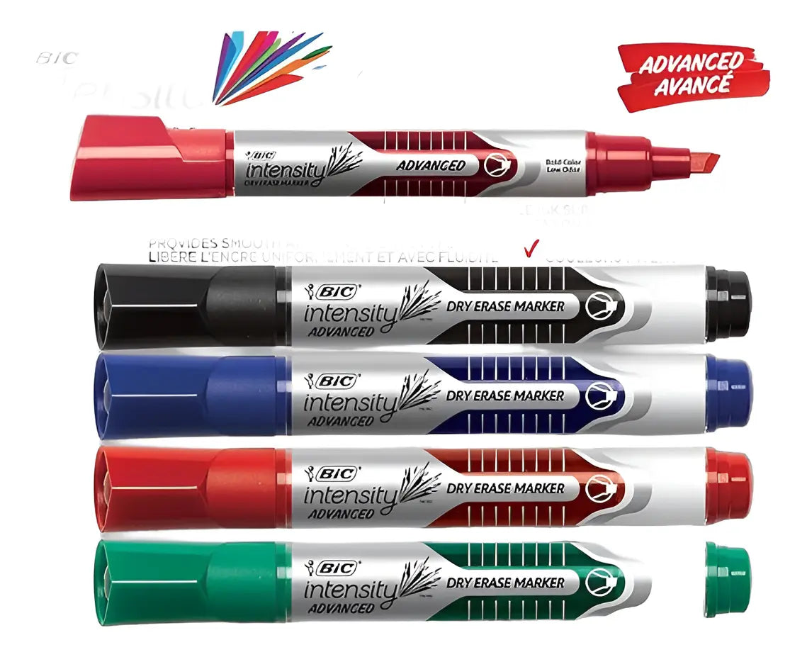 Marcadores De Borrado En Seco Bic 4 Pz Intensity Advanced