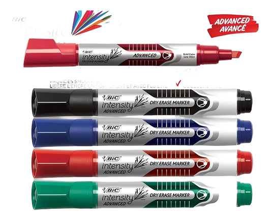 Marcadores De Borrado En Seco Bic 4 Pz Intensity Advanced