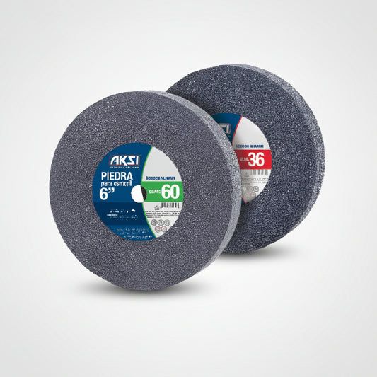 Disco Rueda Abrasiva Para Esmeril 6 Pulgadas Aksi Color Gris Oscuro