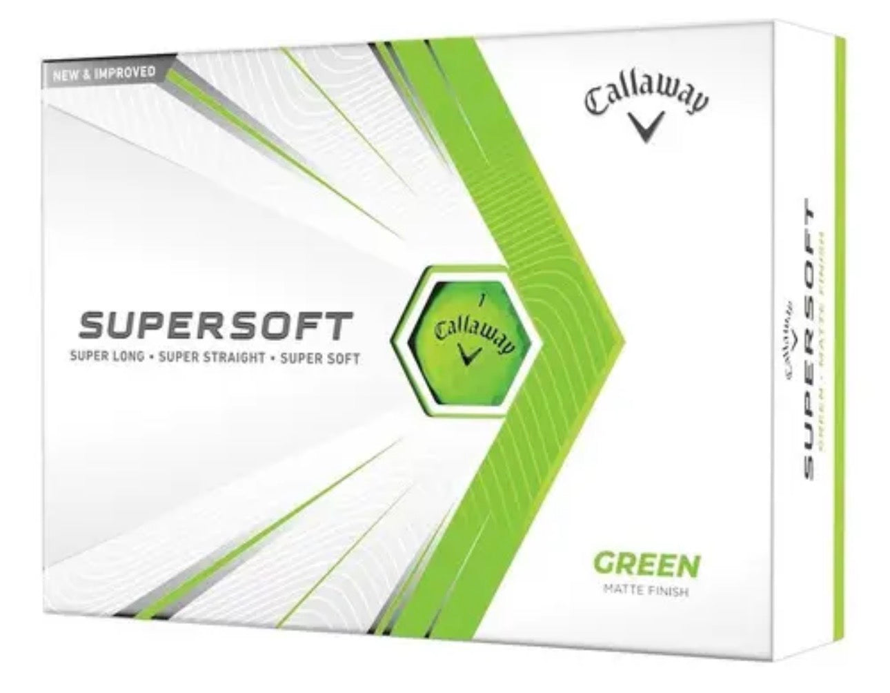 Pelotas Golf Callaway Supersoft Verde Caja 12 Unidades