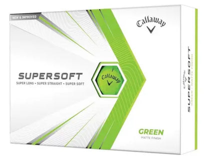 Pelotas Golf Callaway Supersoft Verde Caja 12 Unidades