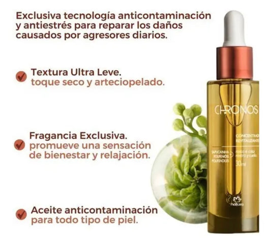 Concentrado Revitalizante Natura 30 Ml Tipo De Piel Todo Tipo