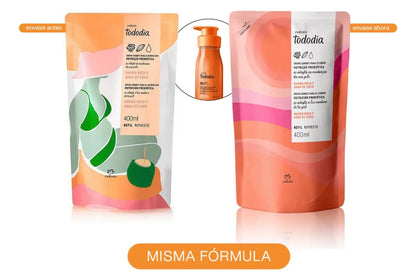 Recambio Hidratante Corporal Natura Tododia — Mango Rosa y Agua de Coco, 400 ml