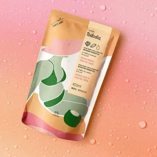 Recambio Hidratante Corporal Natura Tododia — Mango Rosa y Agua de Coco, 400 ml